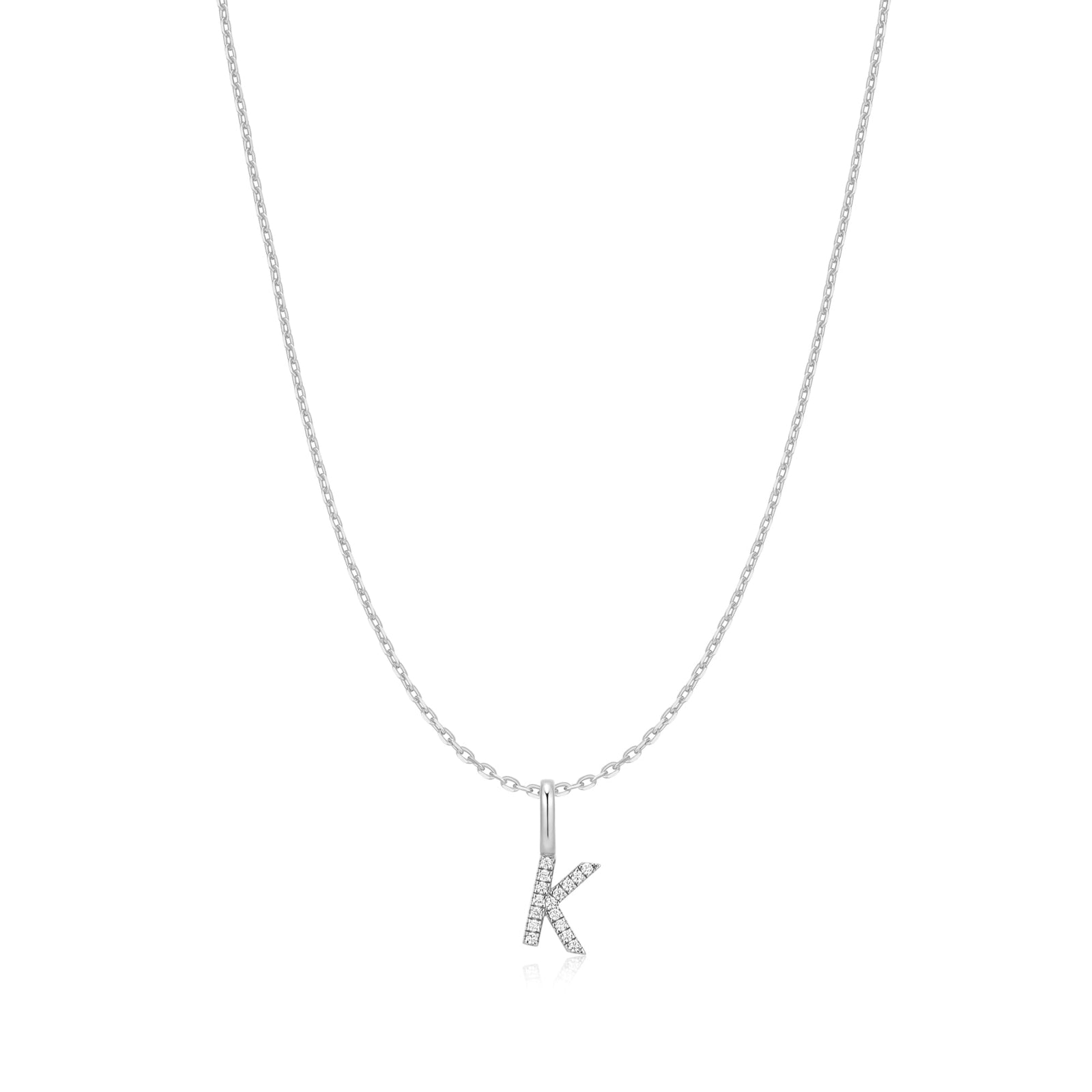 Ania Haie Silver Letter K Initial Necklace - B & S Lyncris Jewellers