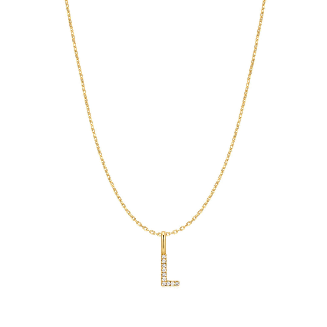 Ania Haie Gold Letter L Initial Necklace - B &amp; S Lyncris Jewellers