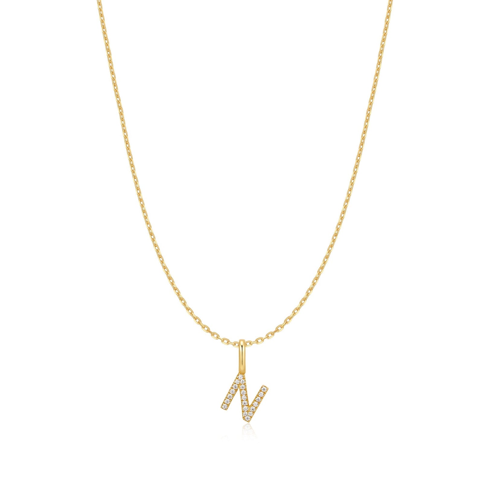 Ania Haie Gold Letter N Initial Necklace - B & S Lyncris Jewellers