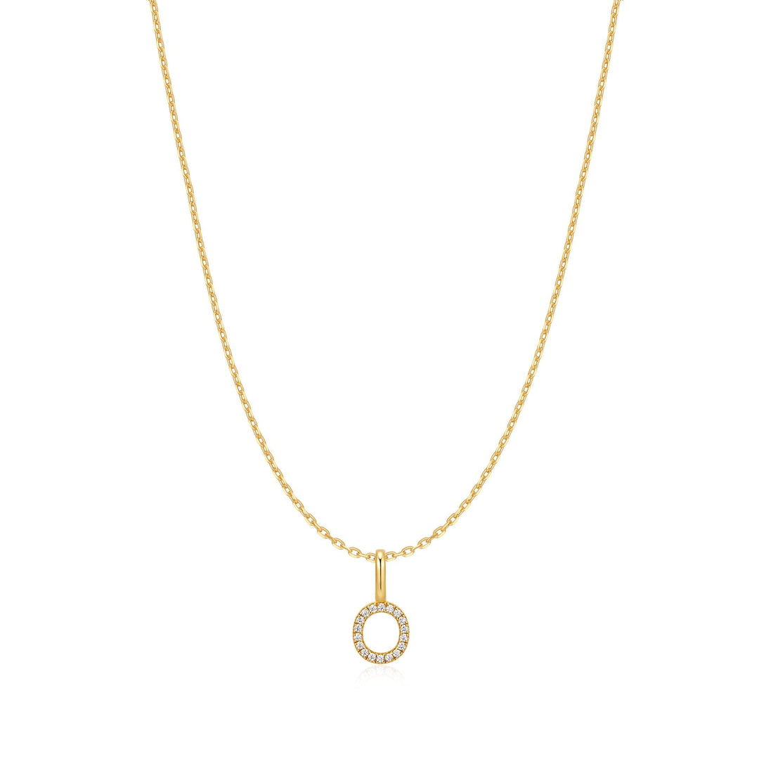 Ania Haie Gold Letter O Initial Necklace - B &amp; S Lyncris Jewellers