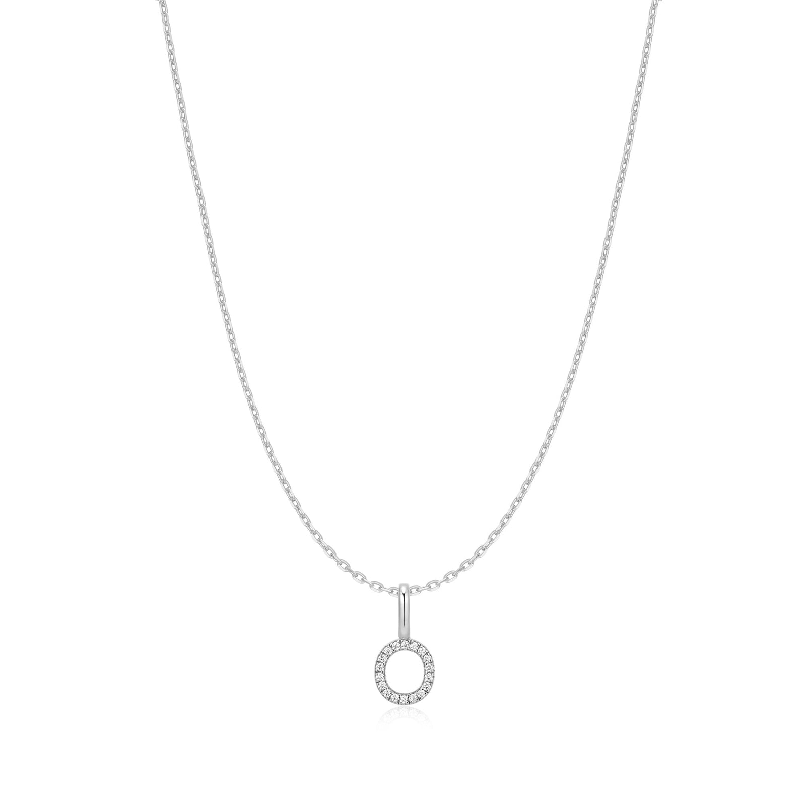 Ania Haie Silver Letter O Initial Necklace - B & S Lyncris Jewellers