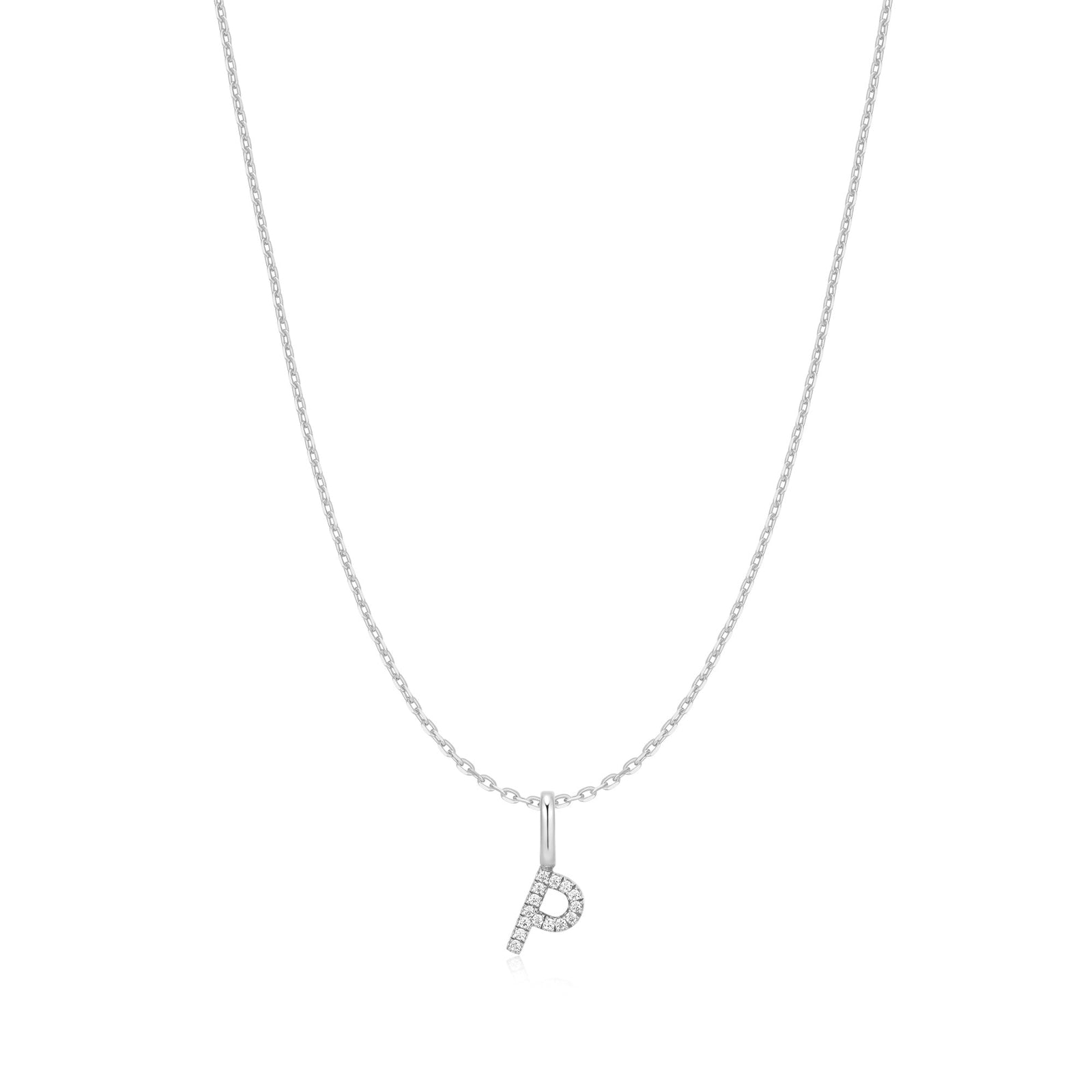 Ania Haie Silver Letter P Initial Necklace - B & S Lyncris Jewellers