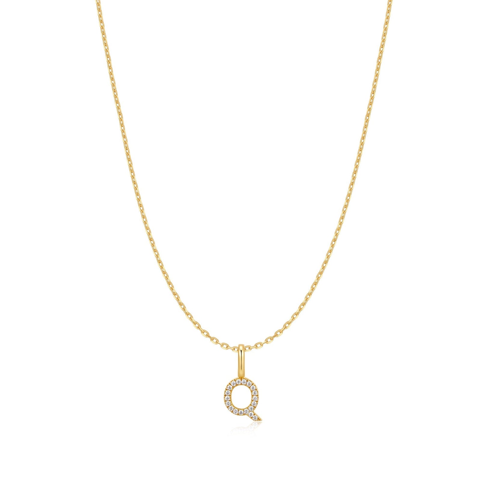 Ania Haie Gold Letter Q Initial Necklace - B & S Lyncris Jewellers