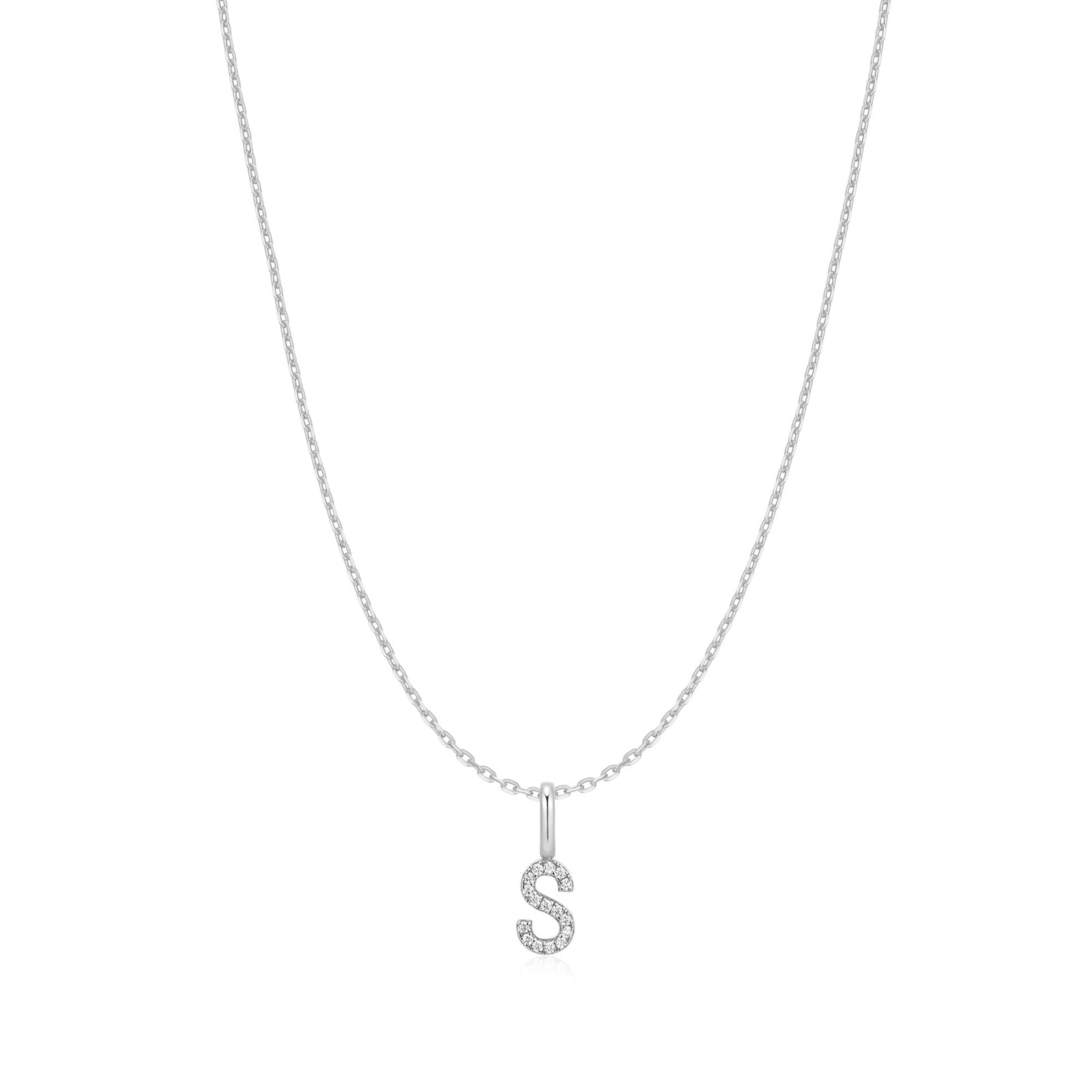 Ania Haie Silver Letter S Initial Necklace - B & S Lyncris Jewellers