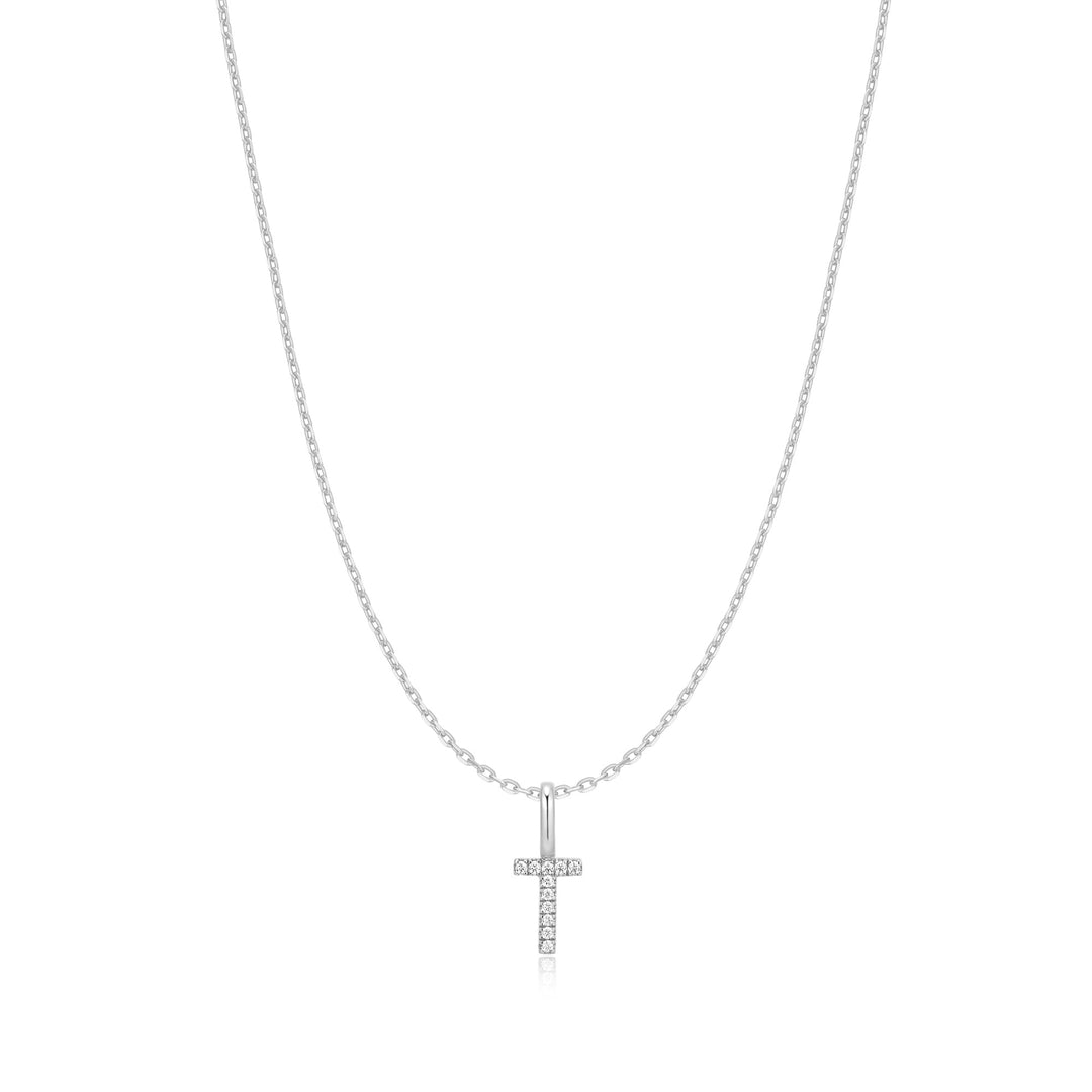 Ania Haie Silver Letter T Initial Necklace - B &amp; S Lyncris Jewellers