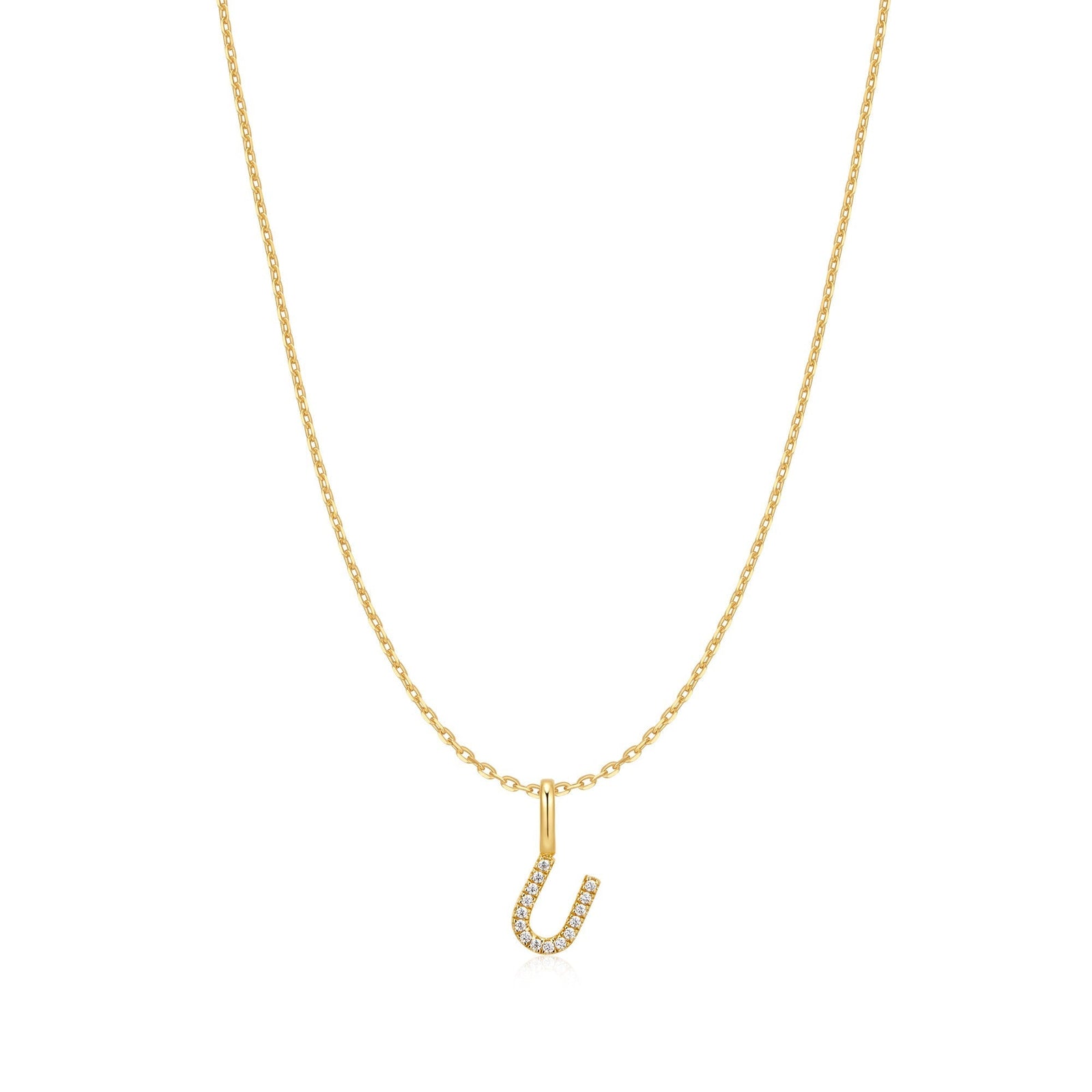 Ania Haie Gold Letter U Initial Necklace - B & S Lyncris Jewellers