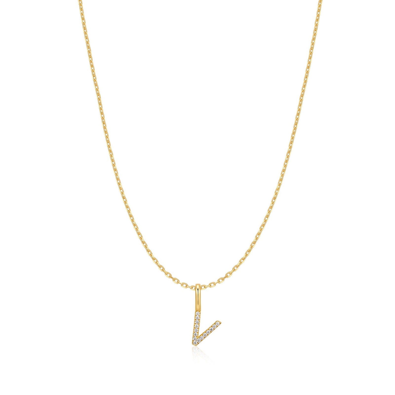 Ania Haie Gold Letter V Initial Necklace - B & S Lyncris Jewellers
