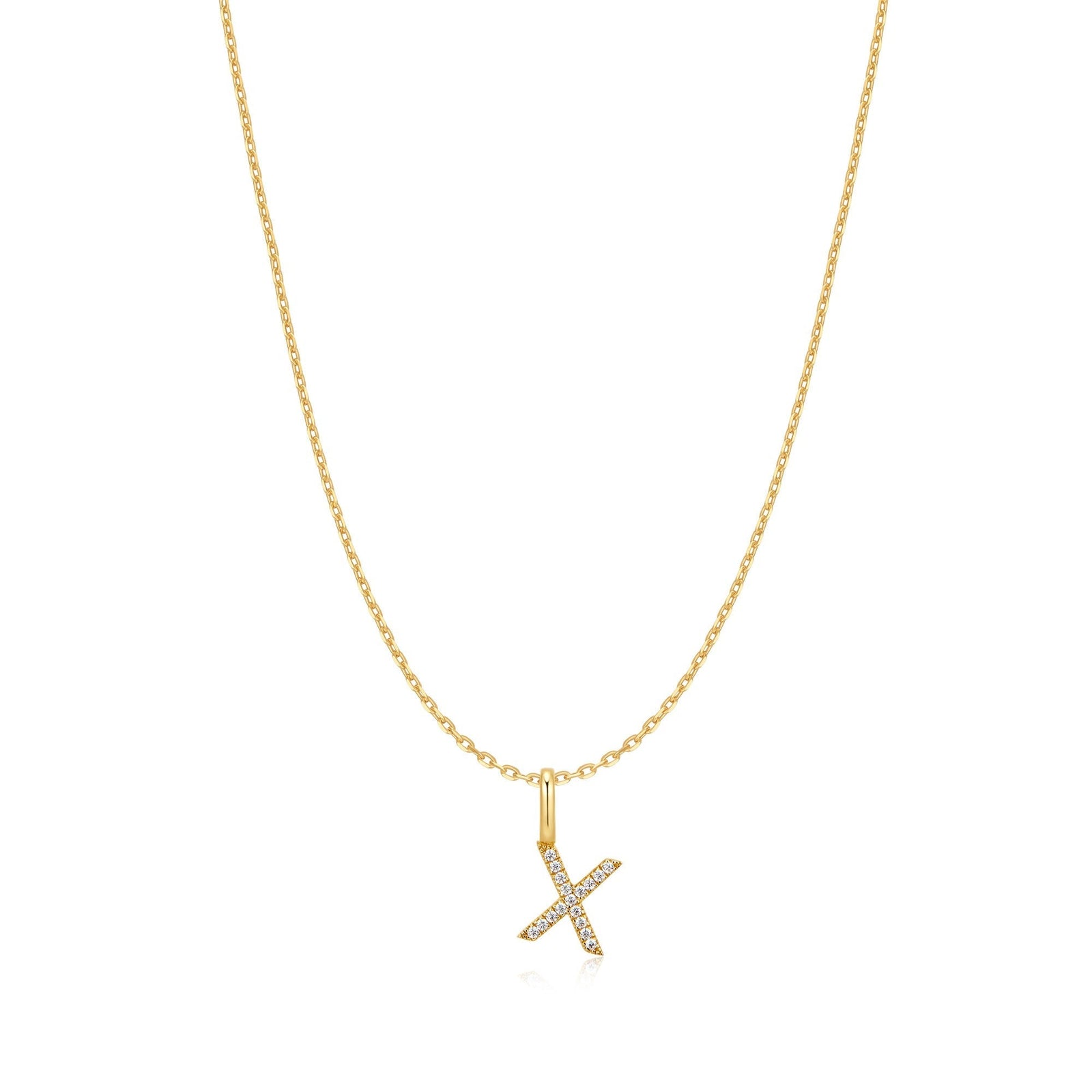 Ania Haie Gold Letter X Initial Necklace - B & S Lyncris Jewellers