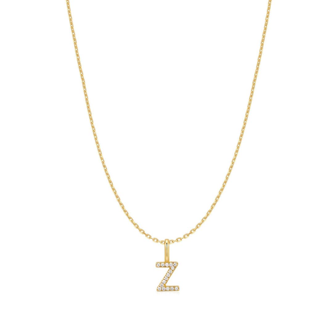 Ania Haie Gold Letter Z Initial Necklace - B &amp; S Lyncris Jewellers