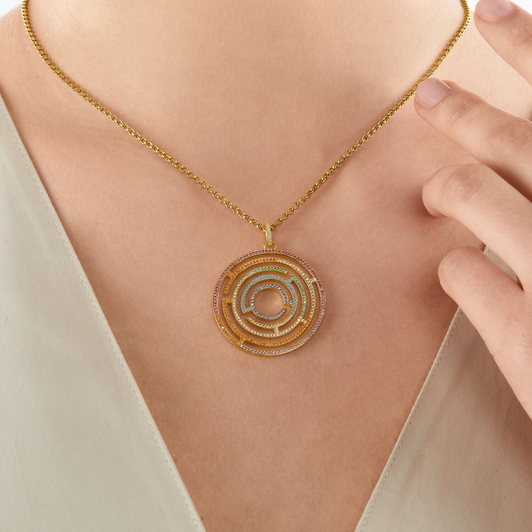 THOMAS SABO Pendant Maze Gold