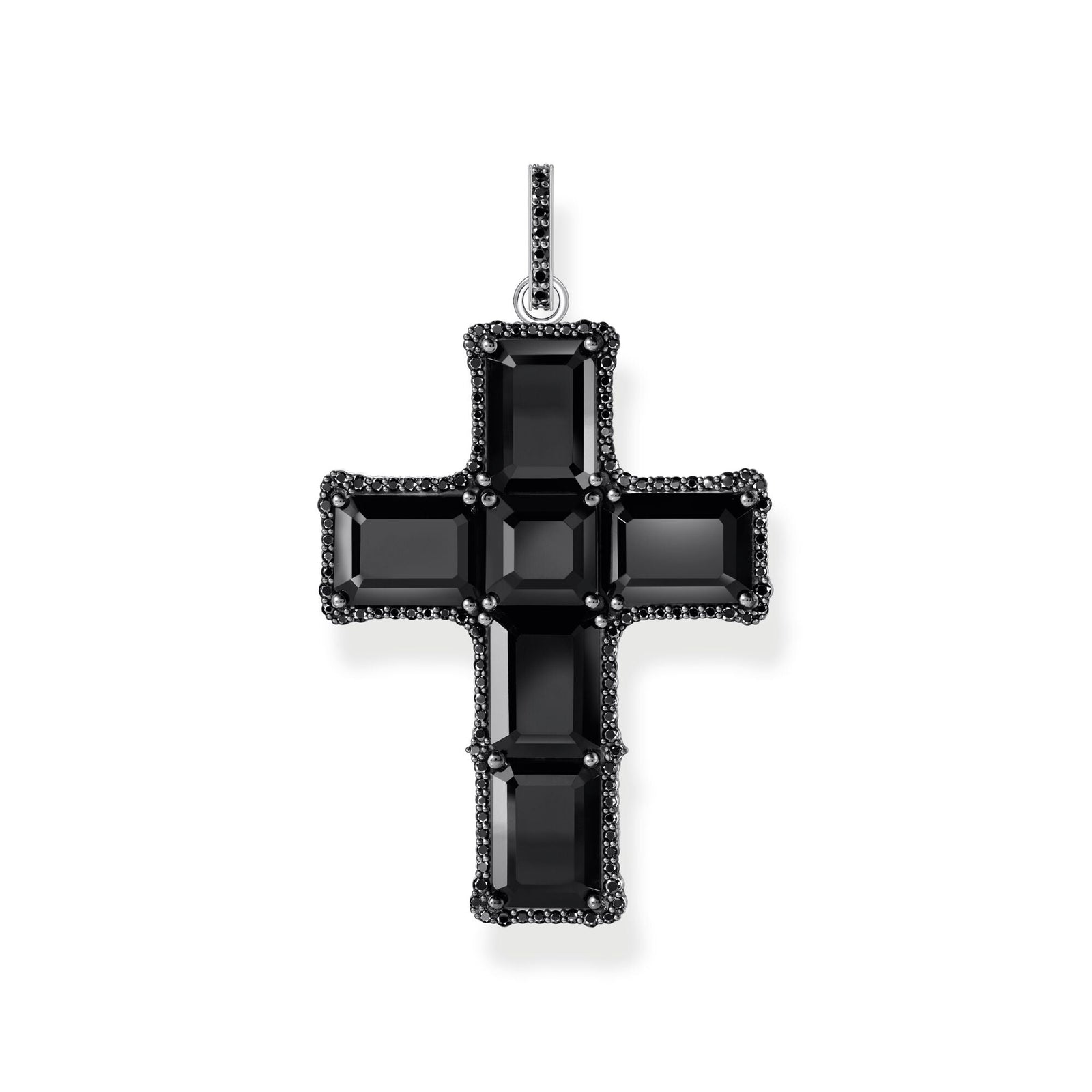 THOMAS SABO Cross pendant with black zirconia - B & S Lyncris Jewellers