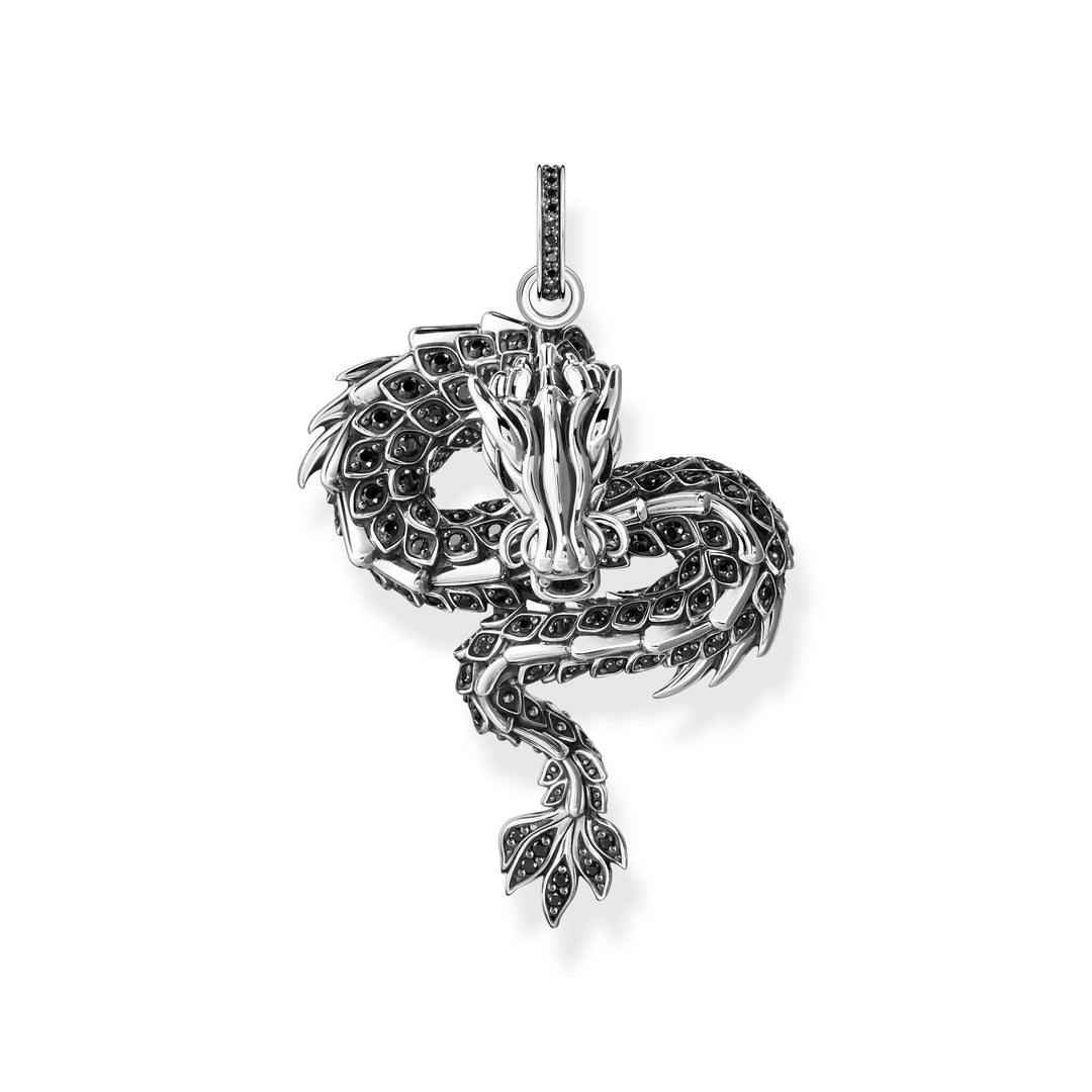THOMAS SABO Dragon pendant with black zirconia &amp; cold enamel