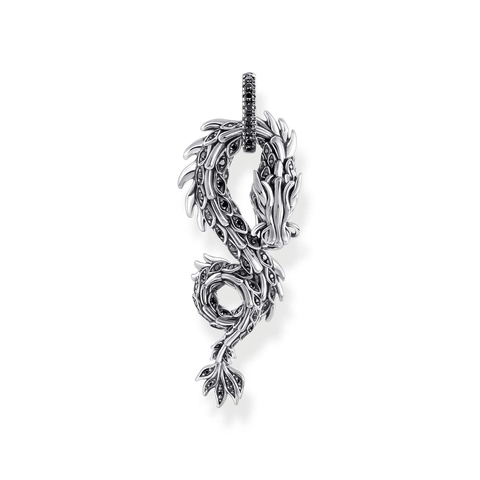 THOMAS SABO Dragon pendant with black zirconia large - B & S Lyncris Jewellers