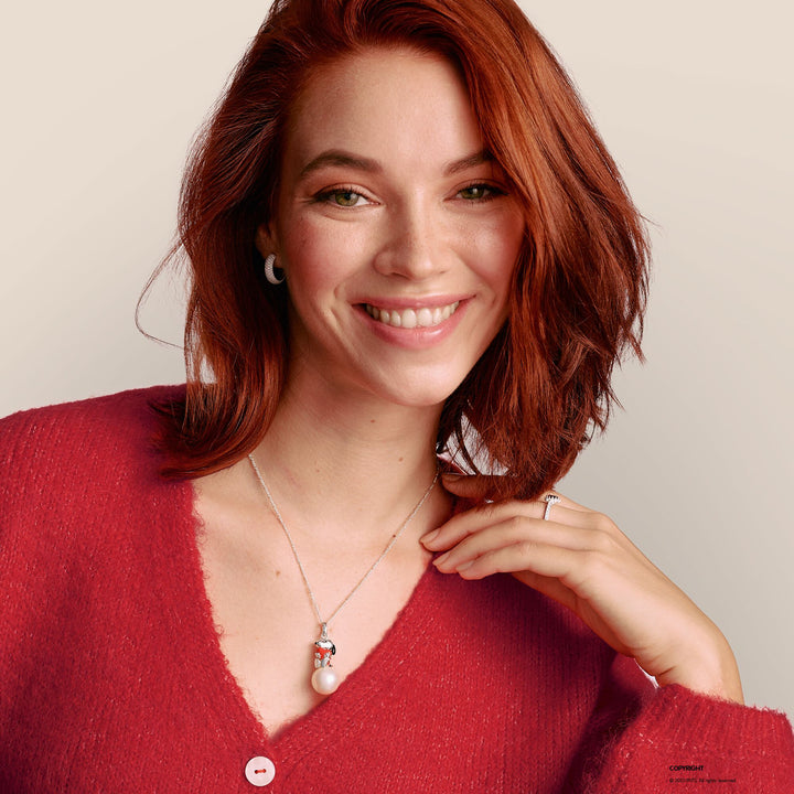THOMAS SABO Snoopy &amp; Heart on a Snowball Pendant PEANUTS