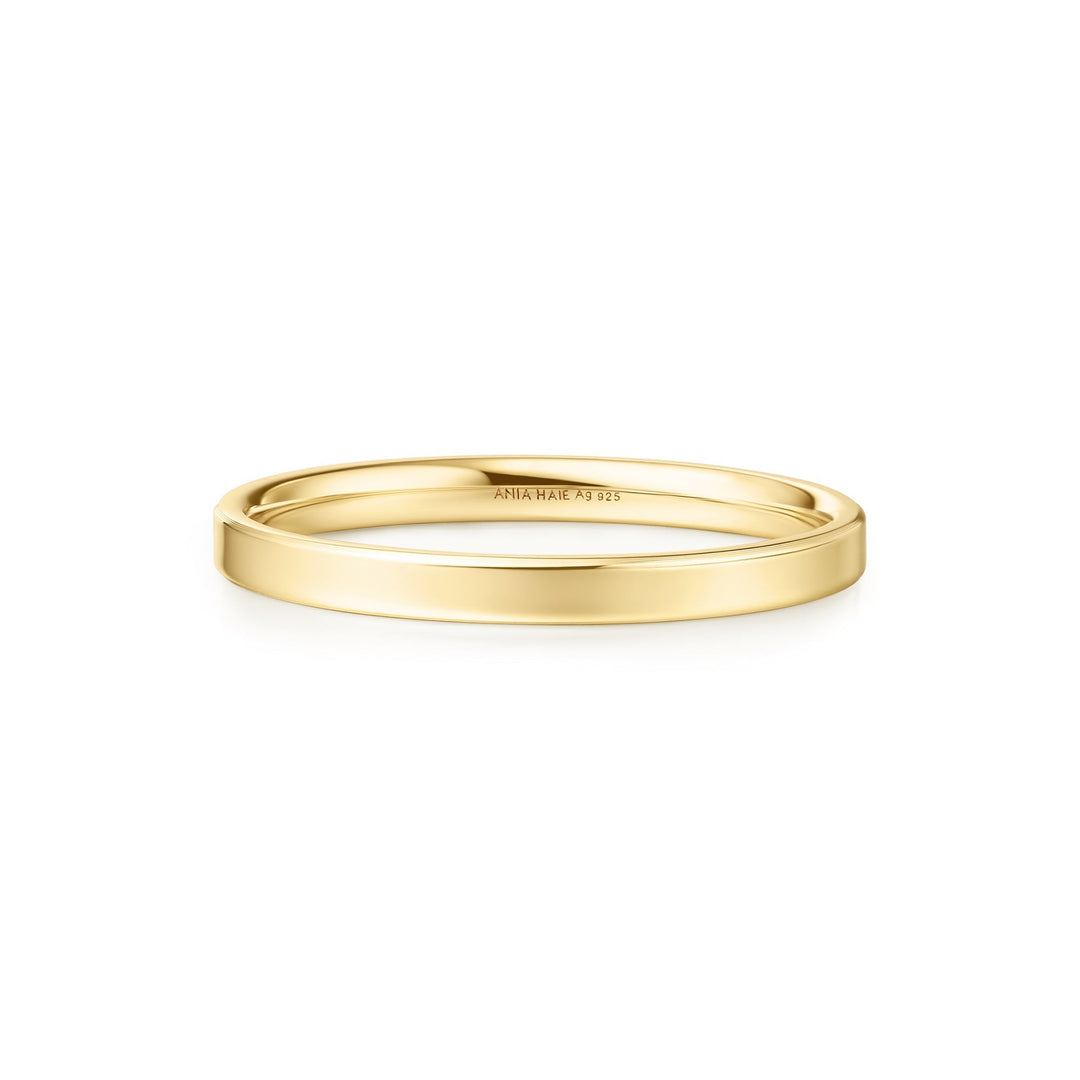 Ania Haie Gold Smooth Band 2mm