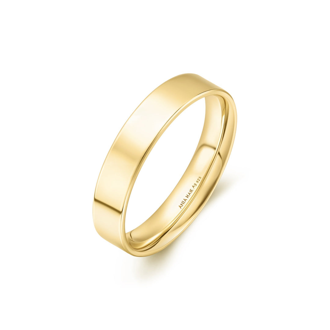 Ania Haie Gold Smooth Band 4mm