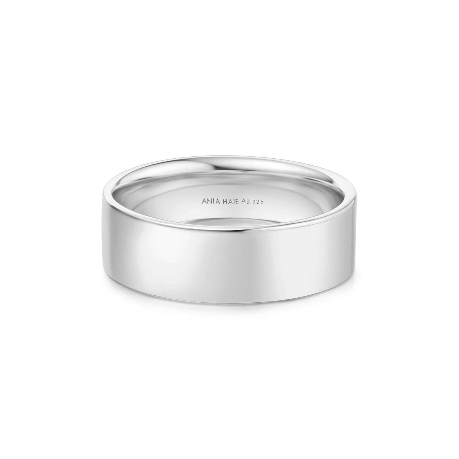 Ania Haie Silver Smooth Band 6mm - B & S Lyncris Jewellers