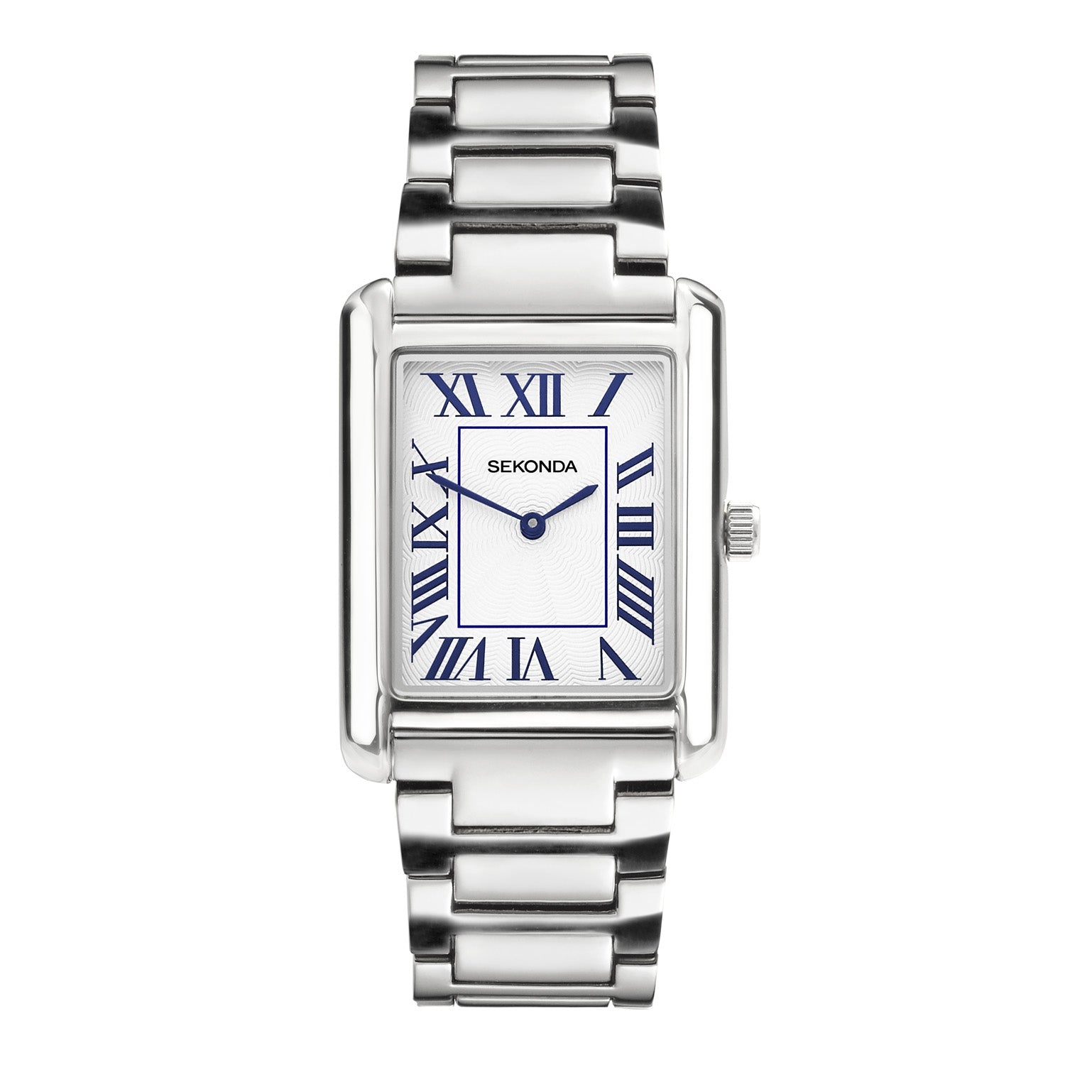 Sekonda Mens Clement Guilloche Dial Stainless Steel Bracelet 28x37mm Watch - B & S Lyncris Jewellers