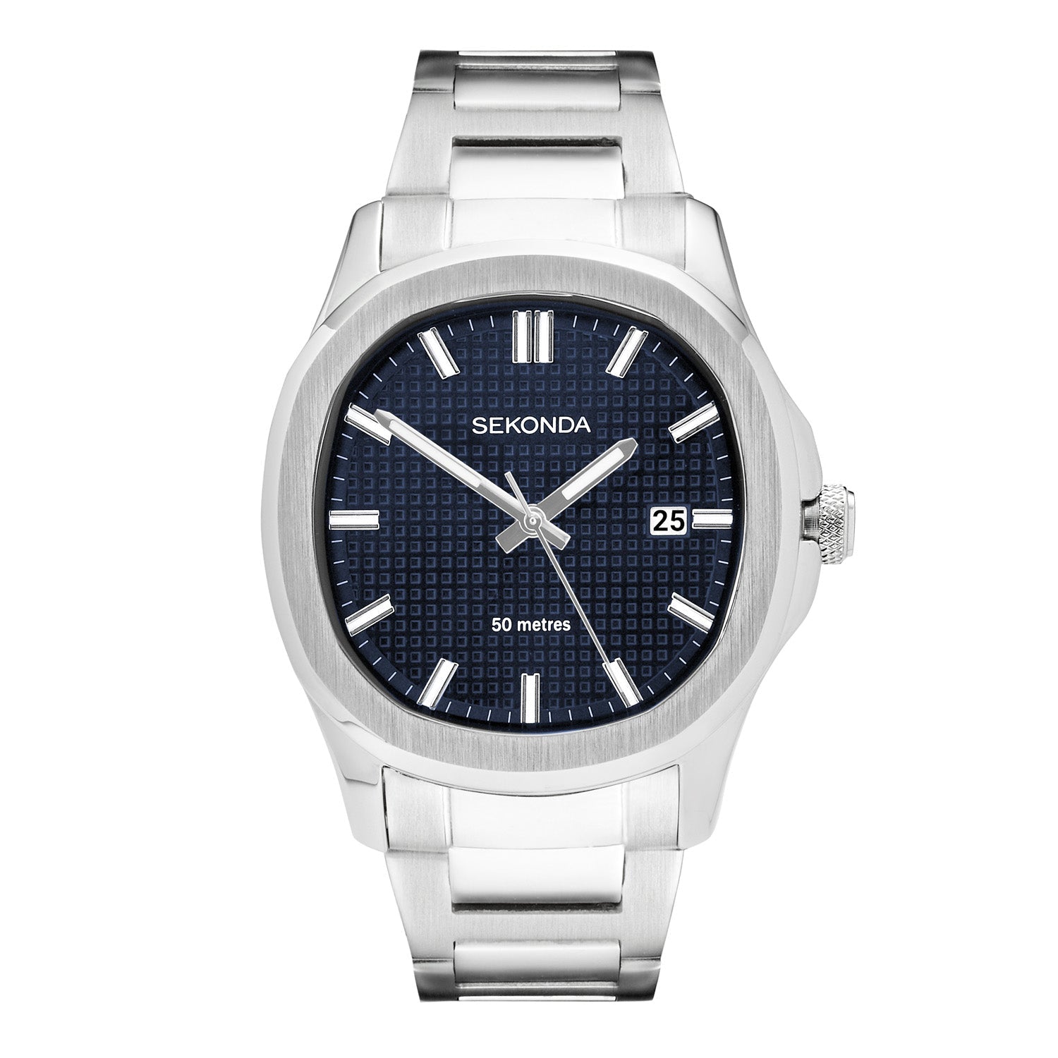 Sekonda Mens Octaire Blue Dial Stainless Steel Bracelet 40mm Watch - B & S Lyncris Jewellers