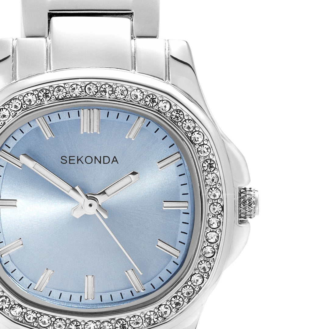 Sekonda Womens Octaire Blue Dial Stainless Steel Bracelet 30mm Watch