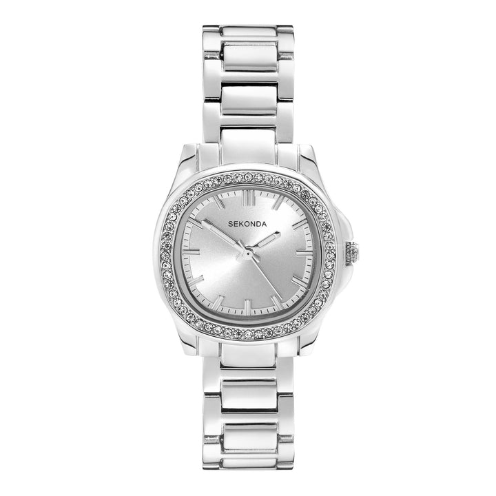 Sekonda Womens Octaire Silver Dial Stainless Steel Bracelet 30mm Watch
