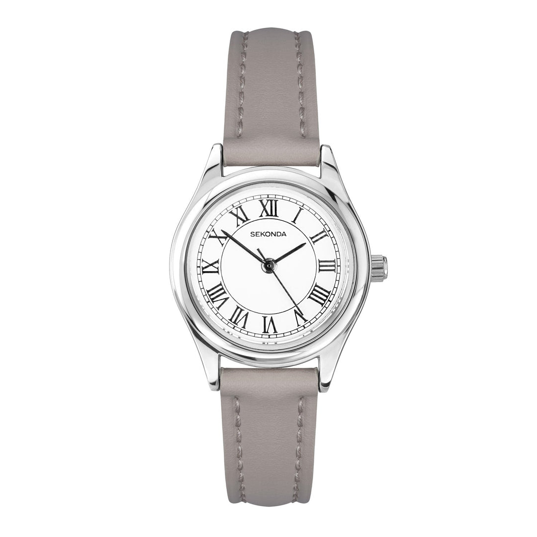 Sekonda Evans White Dial 25mm Womens Watch Grey