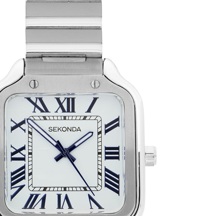 Sekonda Rene White Dial 29mm Womens Watch Silver