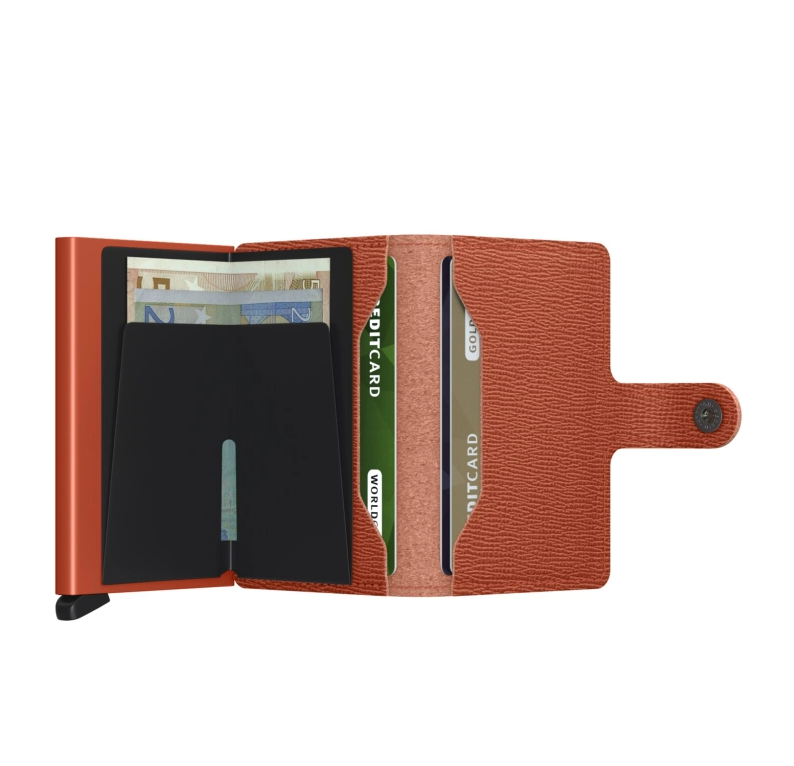 SECRID Miniwallet Crisple Leather Pumpkin RFID Wallet SC9623