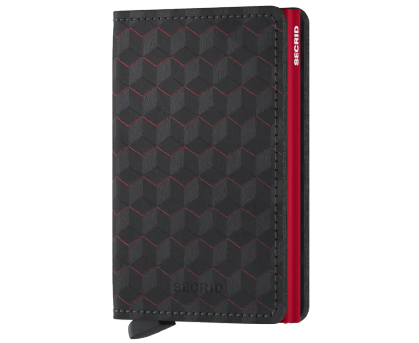 SECRID Slimwallet Optical Black-Red RFID SC9708