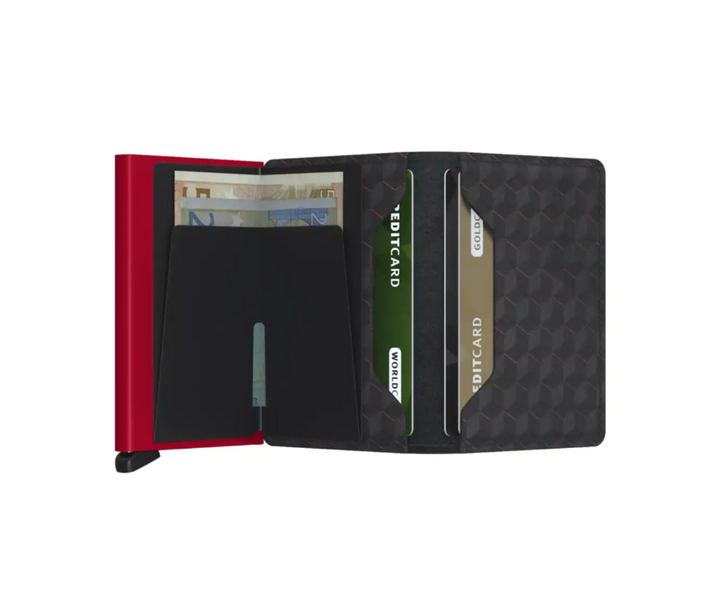 SECRID Slimwallet Optical Black-Red RFID SC9708
