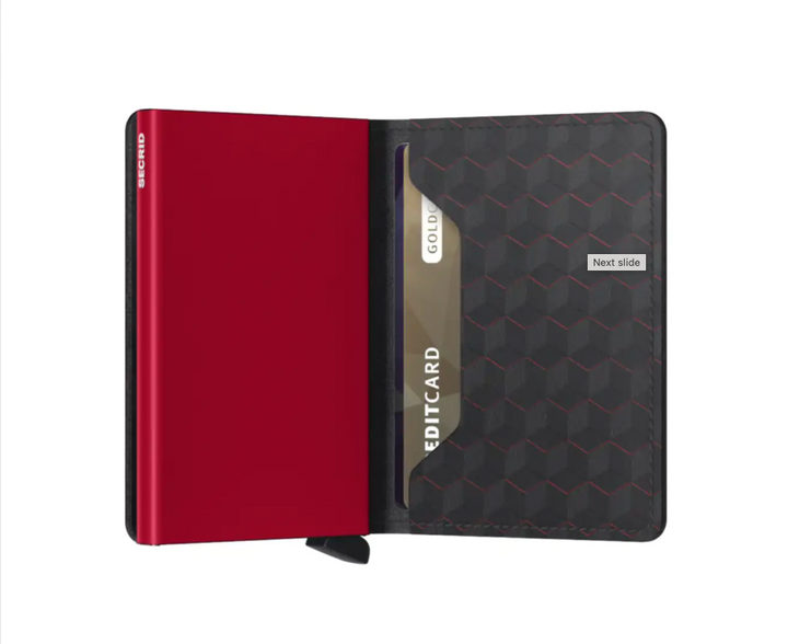 SECRID Slimwallet Optical Black-Red RFID SC9708