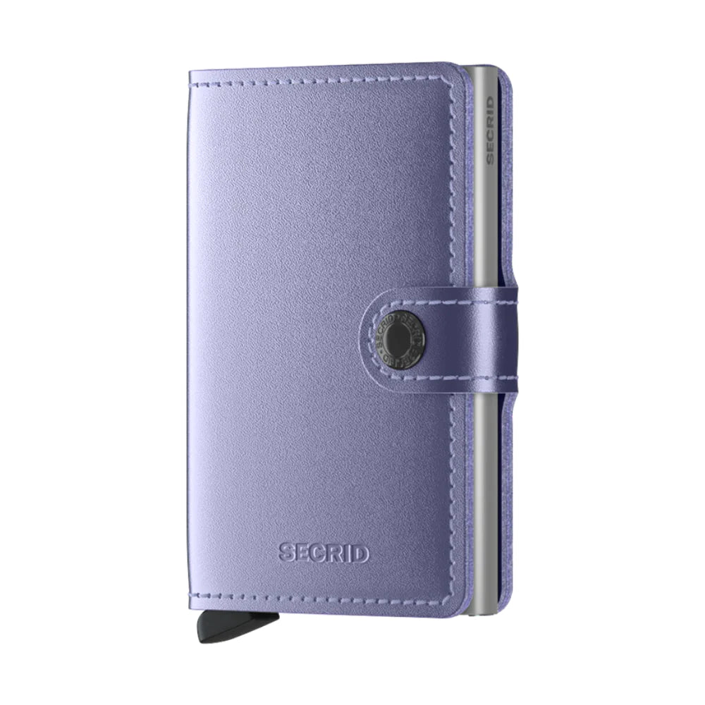 SECRID Miniwallet Metallic Lilac Leather RFID