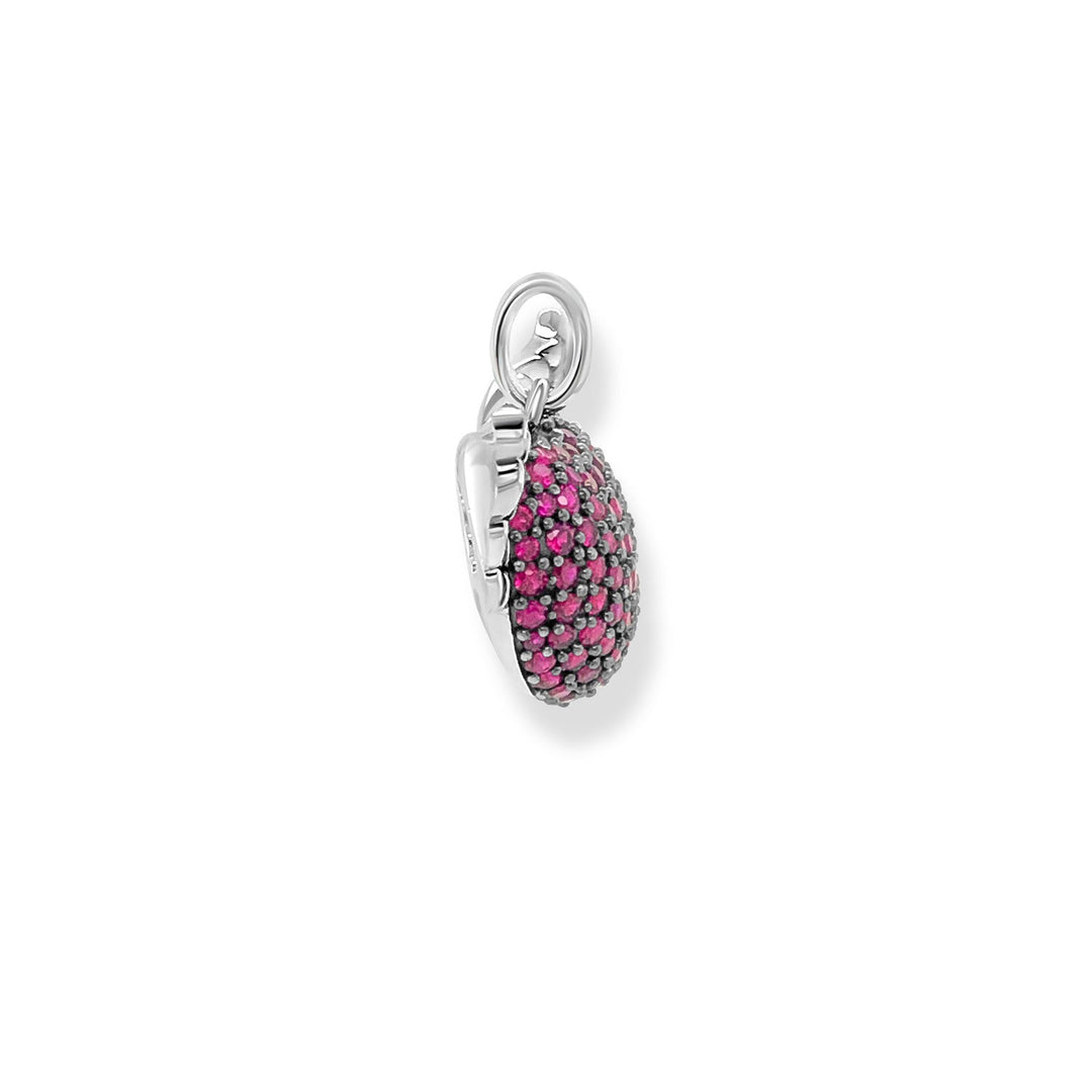 THOMAS SABO Charm Pendant Winged Heart Red Small