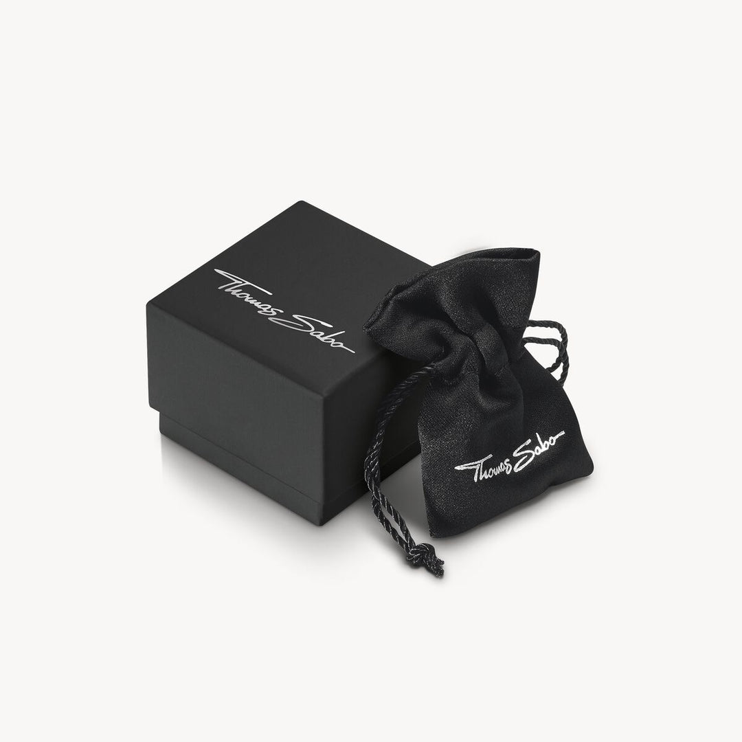 THOMAS SABO Signet Ring Cross Black Zirconia