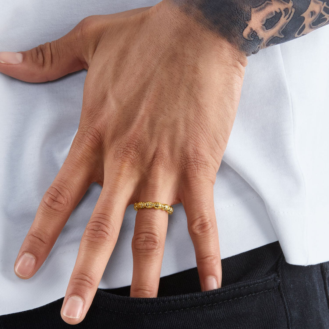 THOMAS SABO Ring Skull Gold