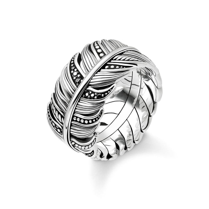 THOMAS SABO Ring "Feather Pave"