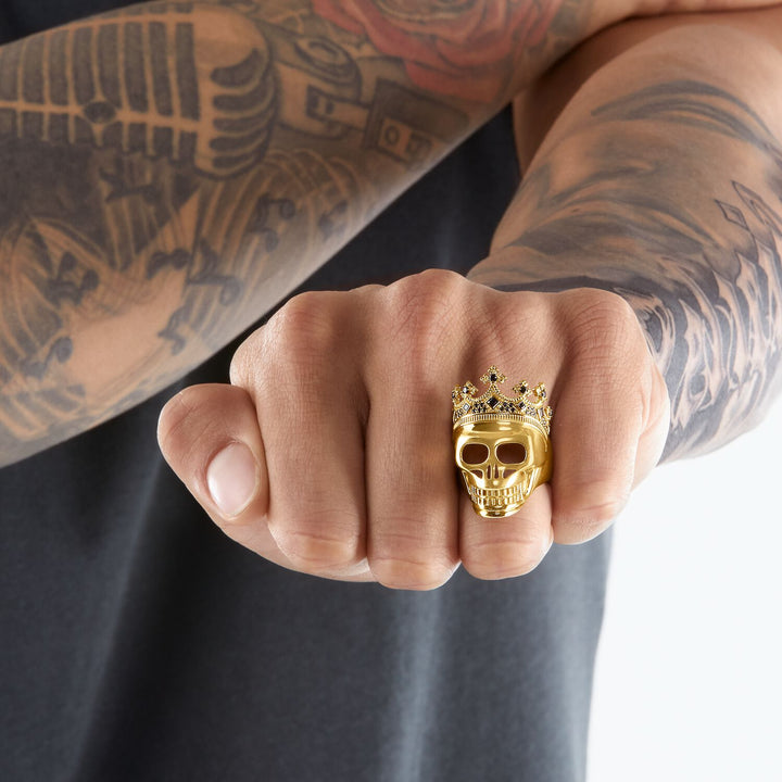 THOMAS SABO Ring Skull Gold