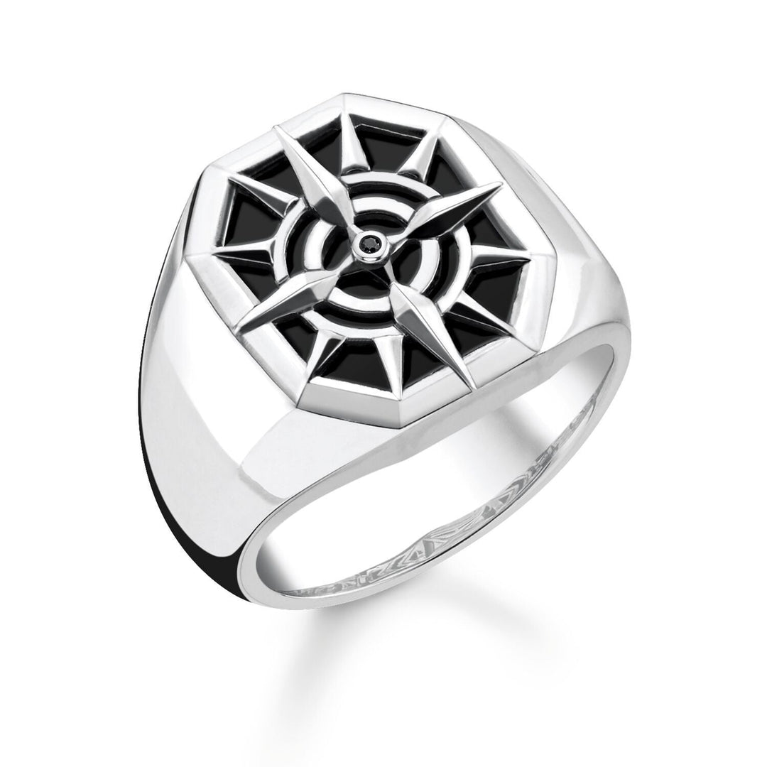 THOMAS SABO Ring Compass Black