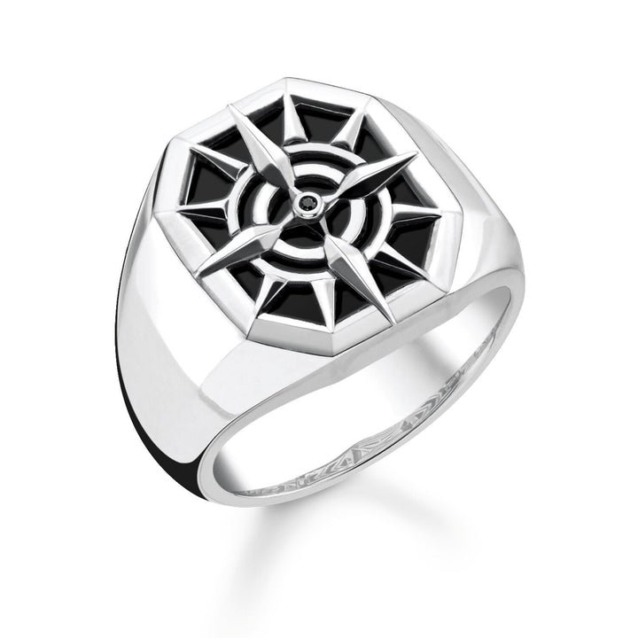 THOMAS SABO Ring Compass Black
