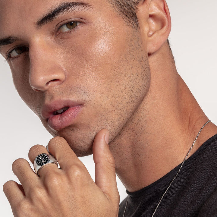 THOMAS SABO Ring Compass Black