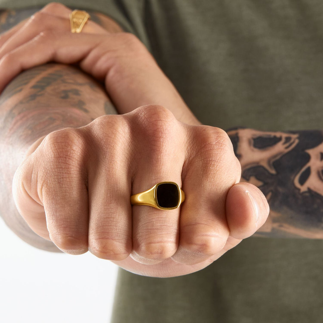 THOMAS SABO Ring Classic Black Gold