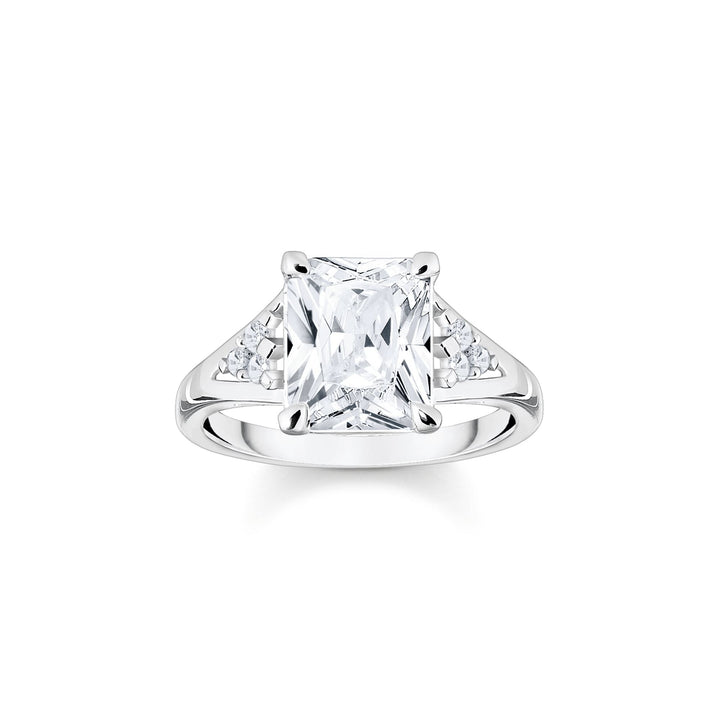 THOMAS SABO Ring White Stone Silver