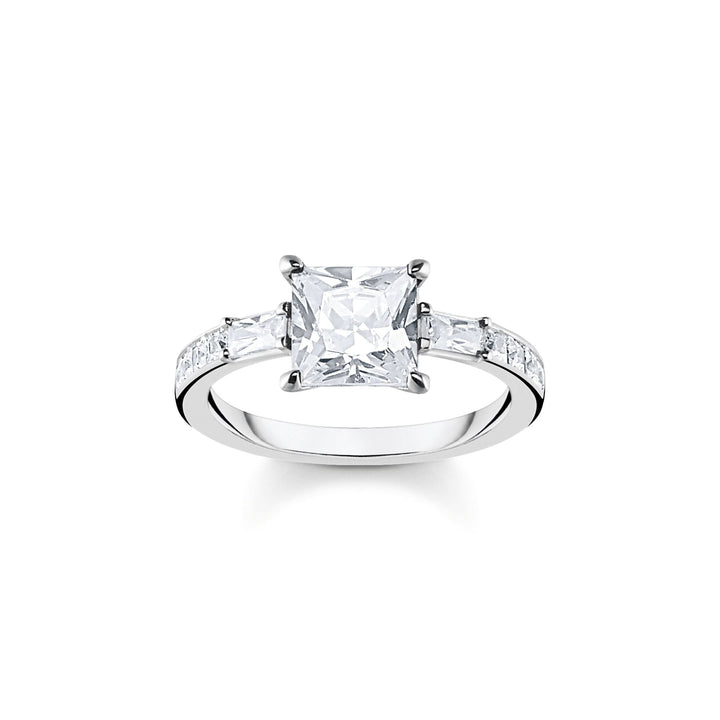 THOMAS SABO Ring white stones silver