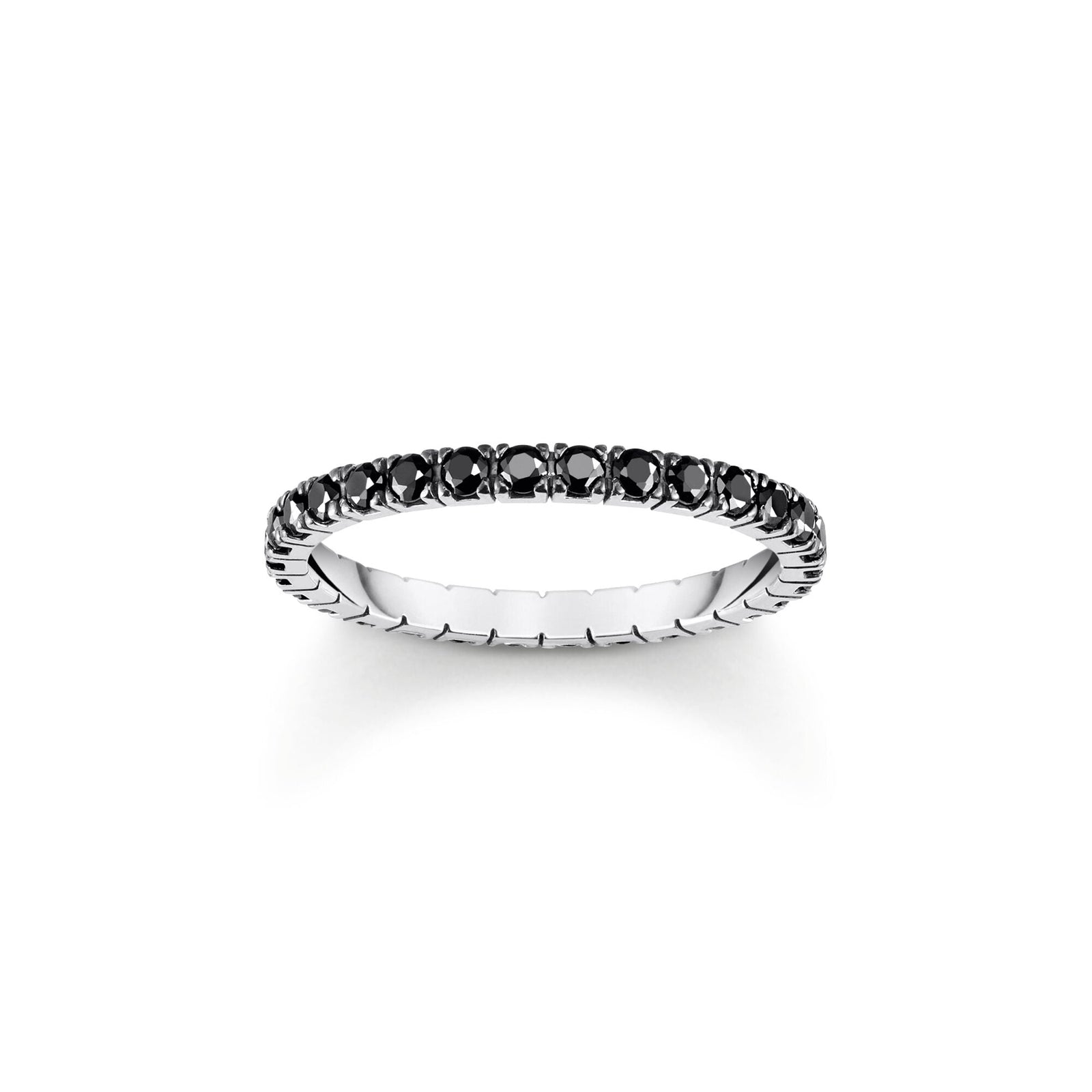 THOMAS SABO Delicate Ring with black zirconia - B & S Lyncris Jewellers