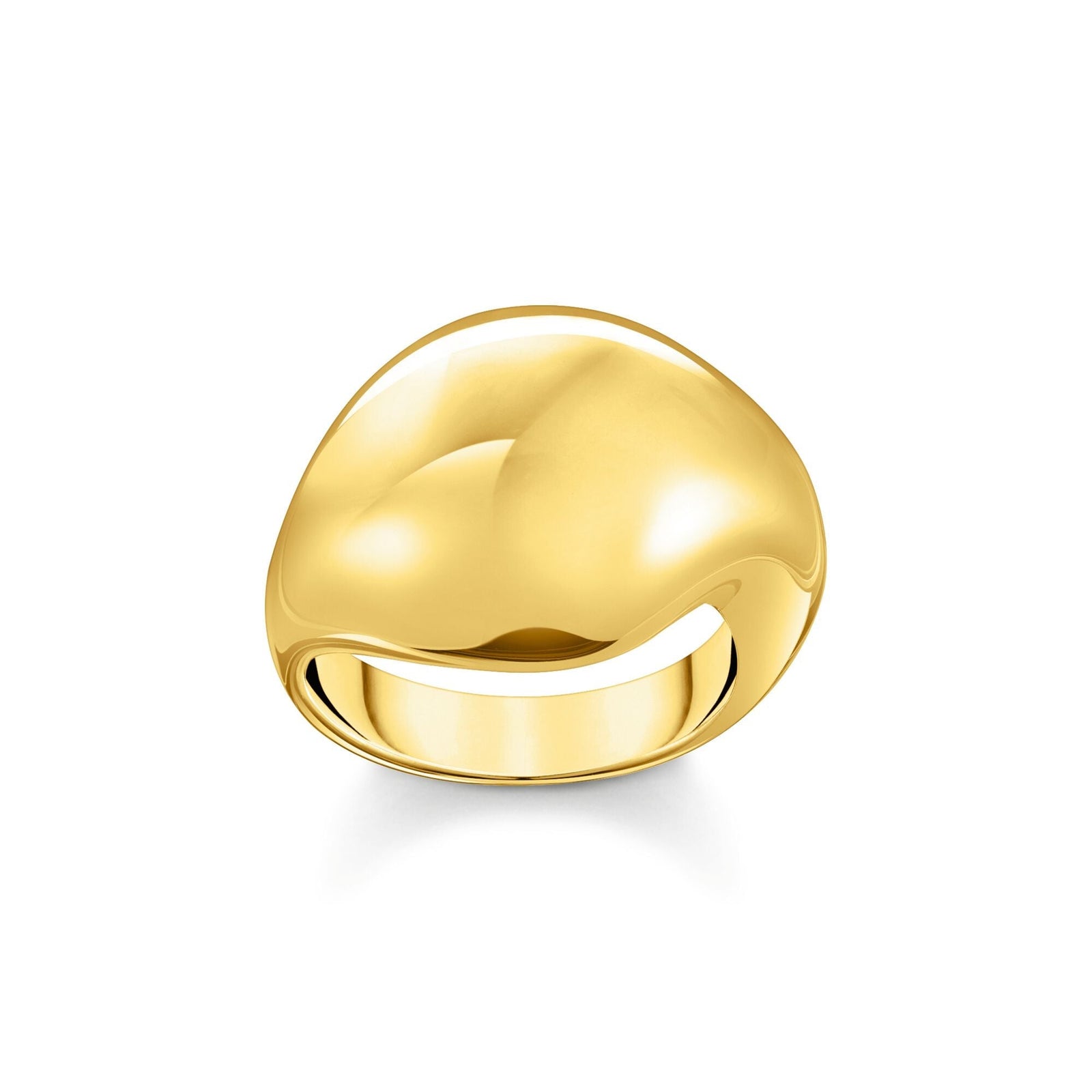 THOMAS SABO Ring in organic drop-shape gold - B & S Lyncris Jewellers