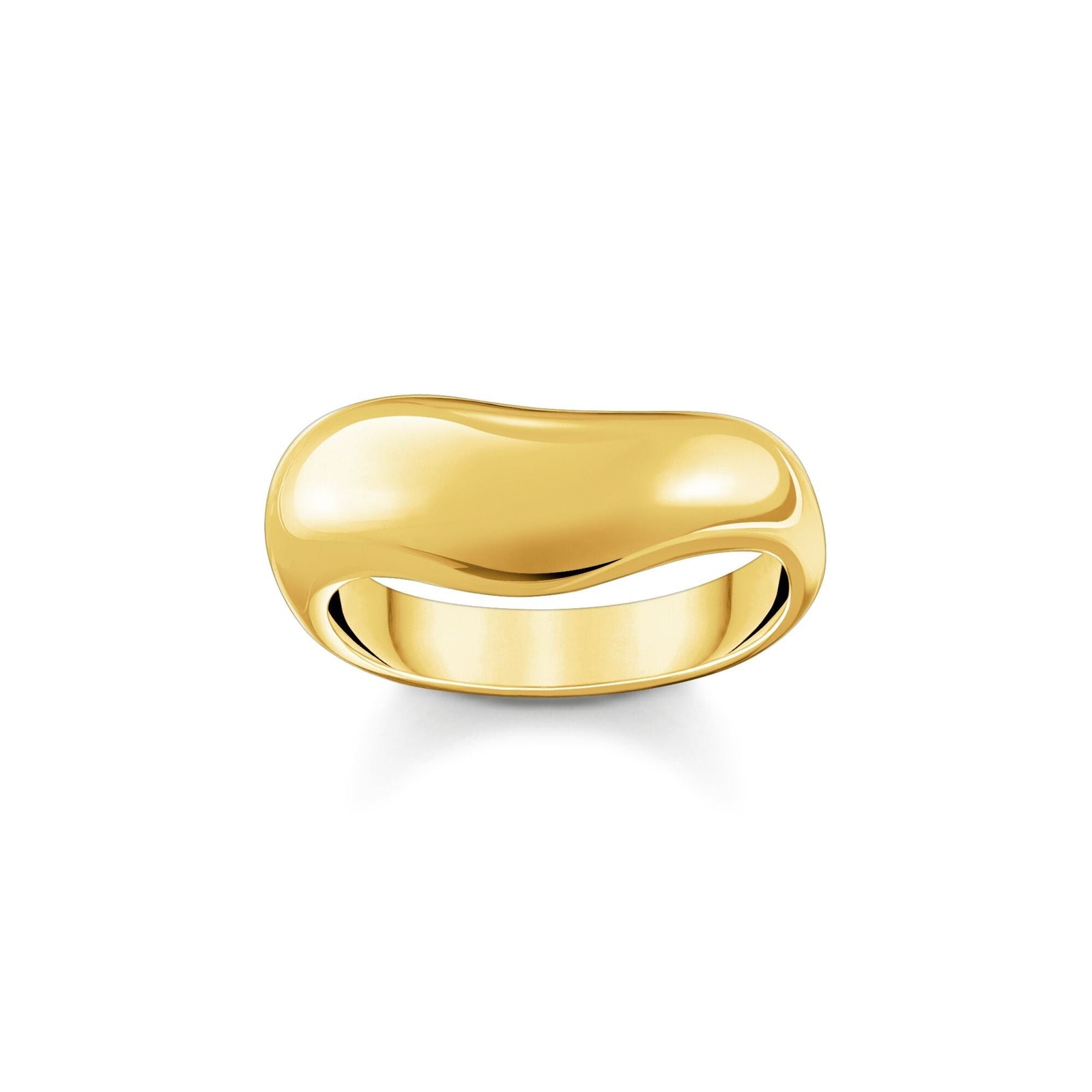 THOMAS SABO Ring with curved shape gold - B & S Lyncris Jewellers