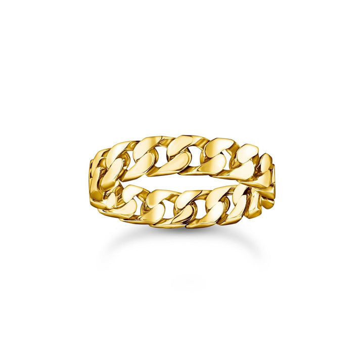 THOMAS SABO Gold-plated chain link rings