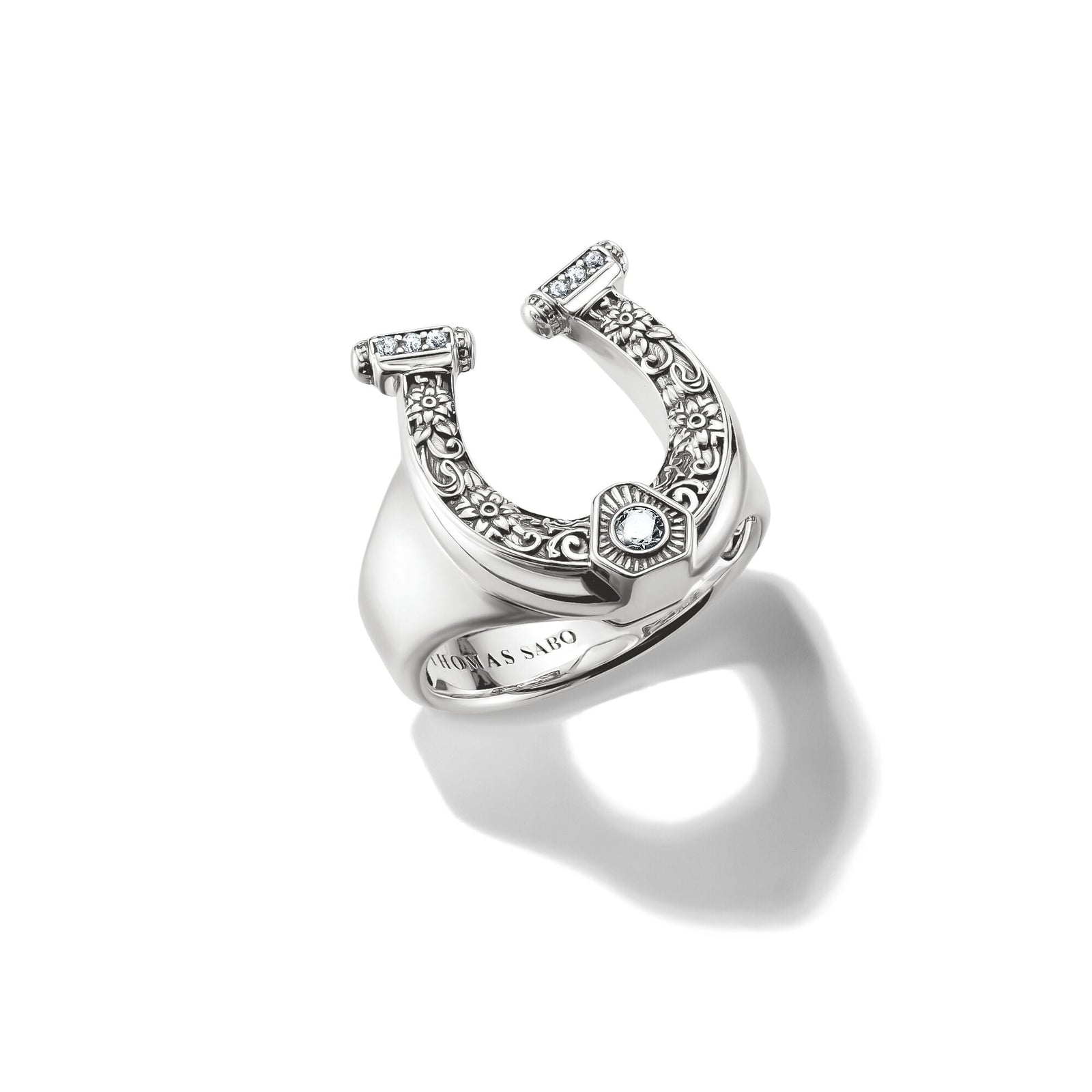 THOMAS SABO Silver Horseshoe Ring - B & S Lyncris Jewellers