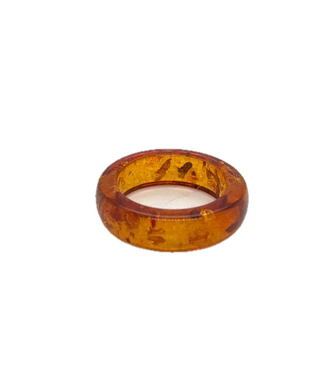 Baltic Amber Infinity Ring