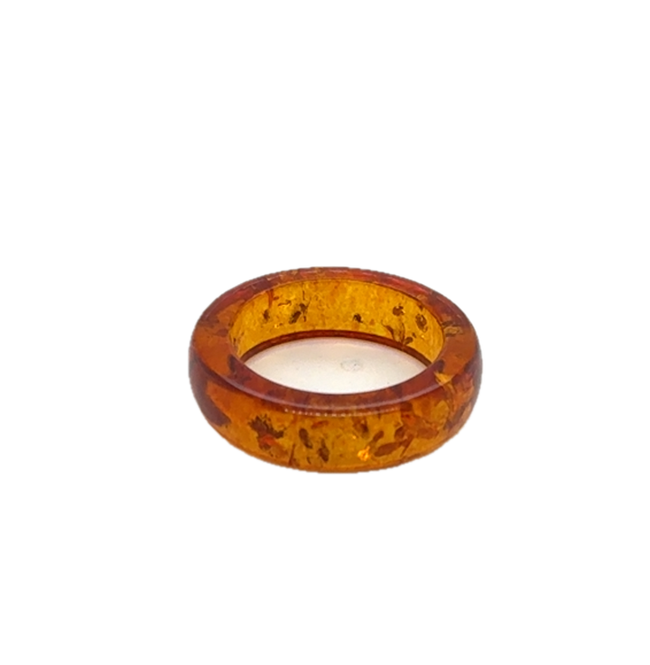 Baltic Amber Infinity Ring